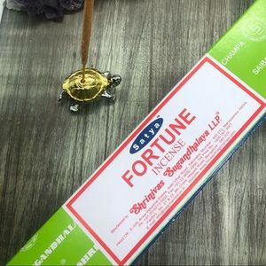 Adorable turtle holder w/ fortune incense gift set